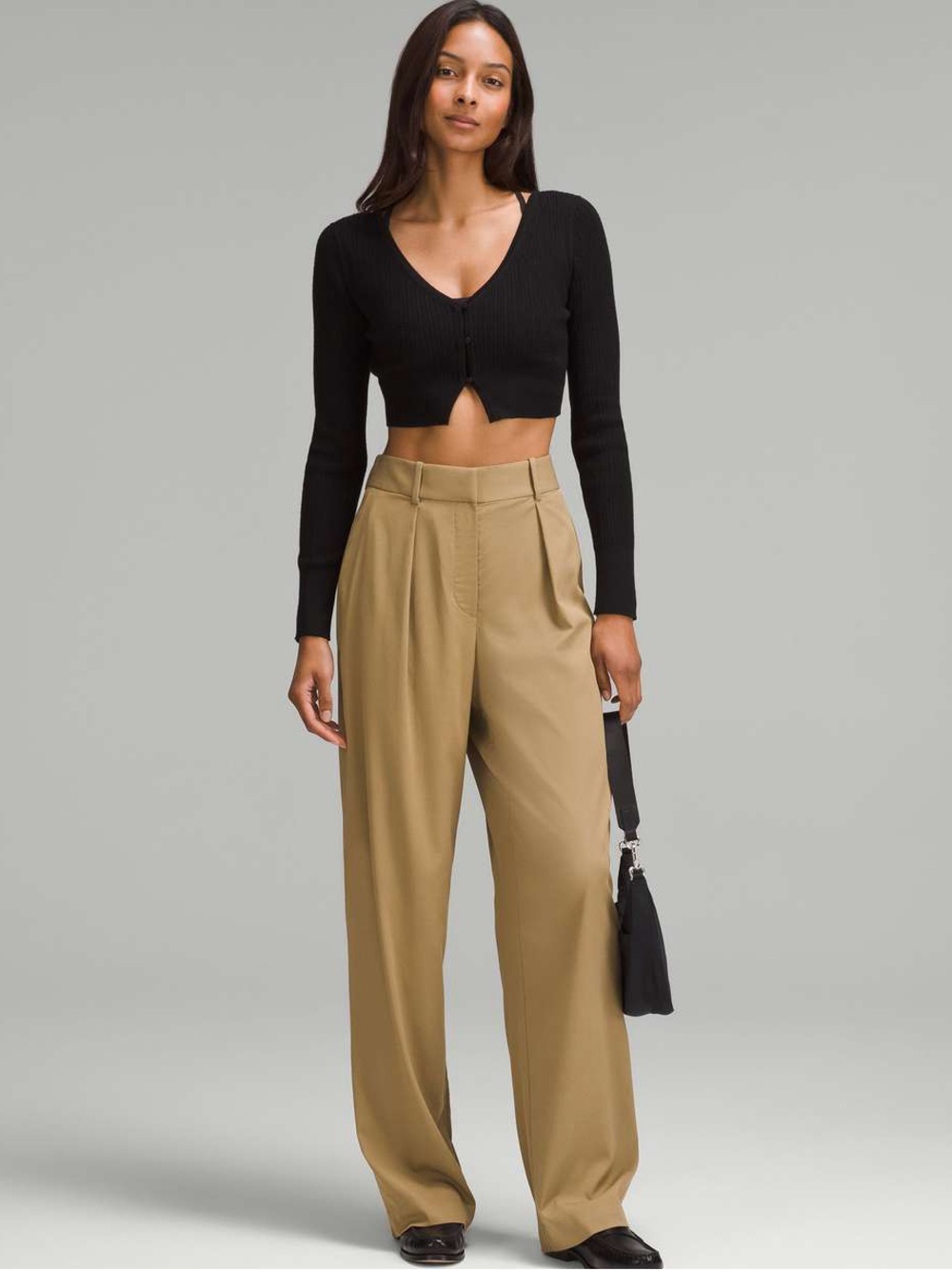 lululemon athletica Wide Leg Pants in Khaki